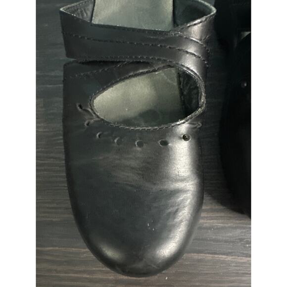 Dansko Women's clog black leather size 39 - Picture 2 of 8